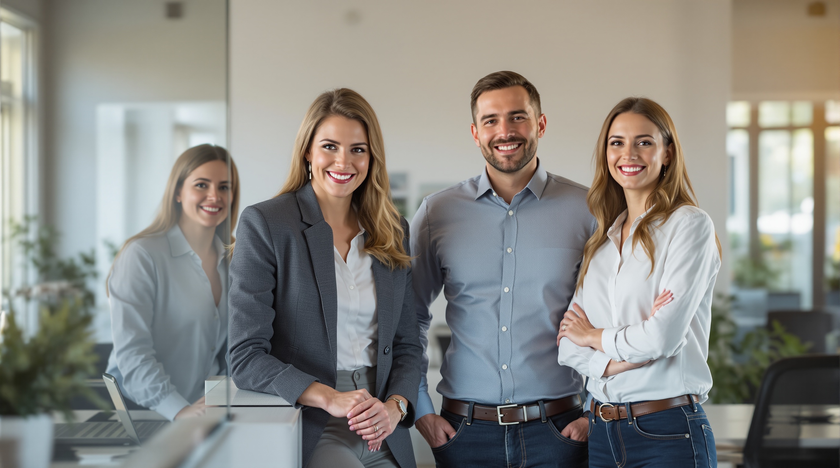 Agency team working together